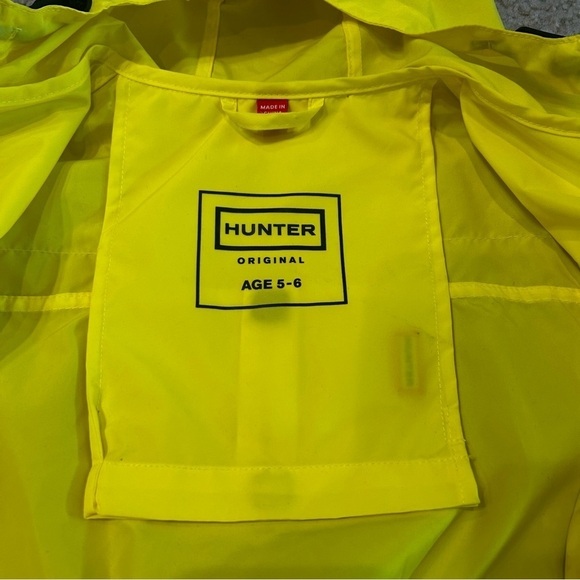 Hunter Kids Yellow Raincoat - Picture 4 of 9